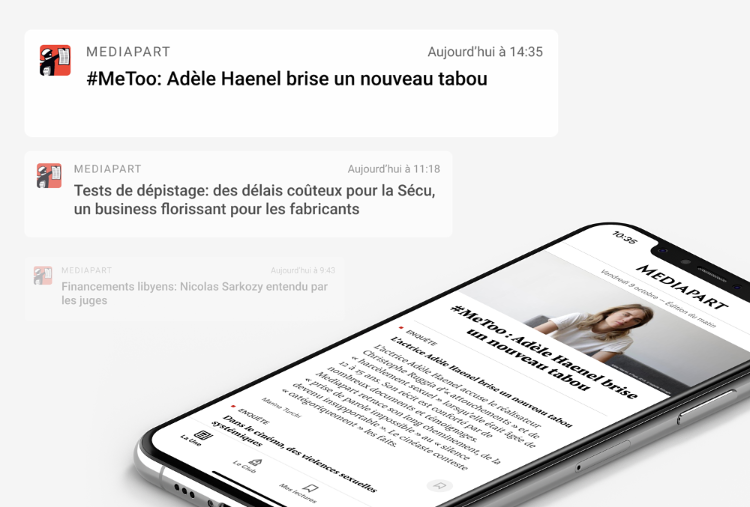 Mediapart sur mobile Mediapart
